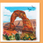 Arch handmade quilling card, everyday card TH-68