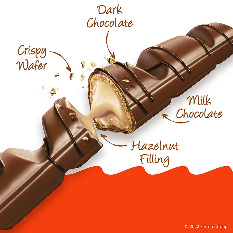 Kinder Bueno Cripsy Creamy Chocolate Bars, Individually Wrapped, 20 ct./1.5 oz.