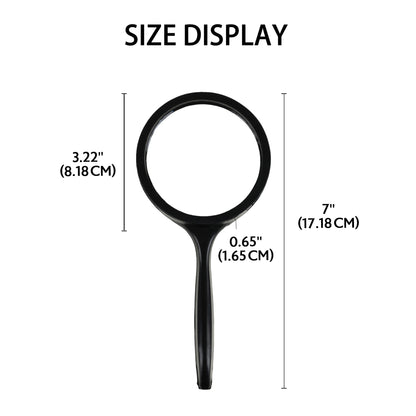 3" Round 2x Handheld Magnifier & 4x Bifocal Inset