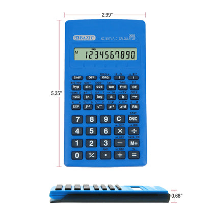 56-Function Scientific Calculator, Slide-On Case