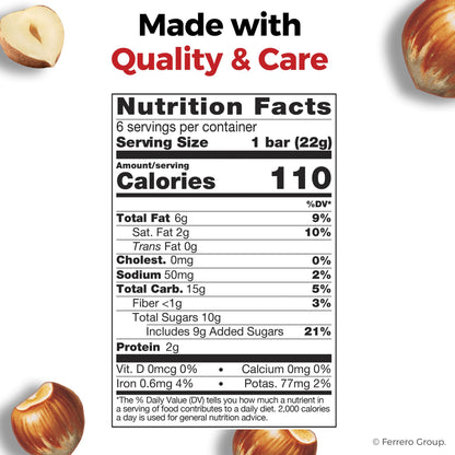 Nutella B-ready Wafer Bars, Hazelnut Spread with Cocoa, Individually Wrapped Snack Bars, 36 ct.