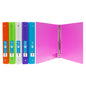 1" Bright Color Poly 3-Ring Binder, 1 Pocket