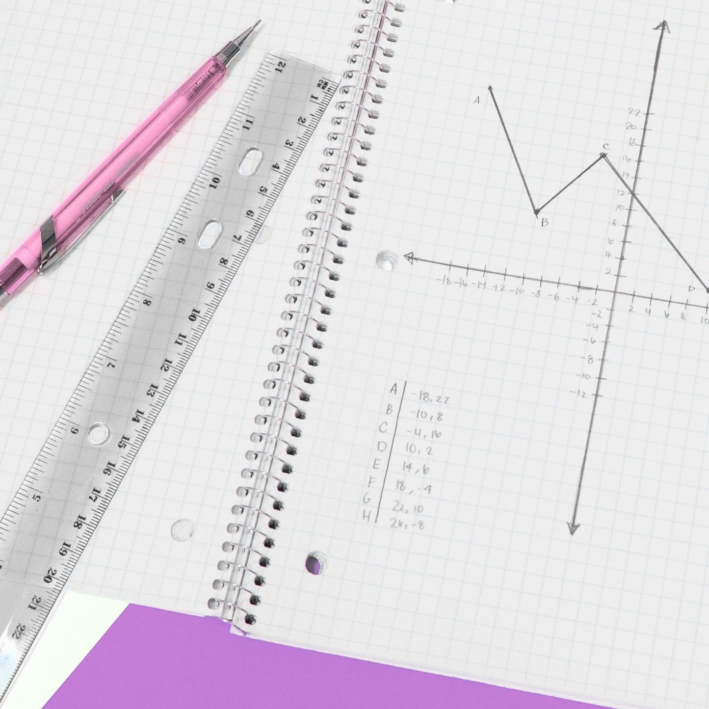 12 in Clear Plastic Ruler, Inch & Metric (30 cm)