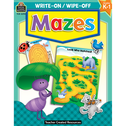 Write-On/Wipe-Off Book: Mazes
