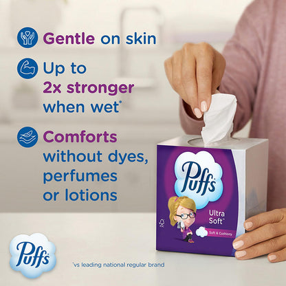 Puffs Ultra Soft Facial Tissues, 12 pk./56 tissues per box