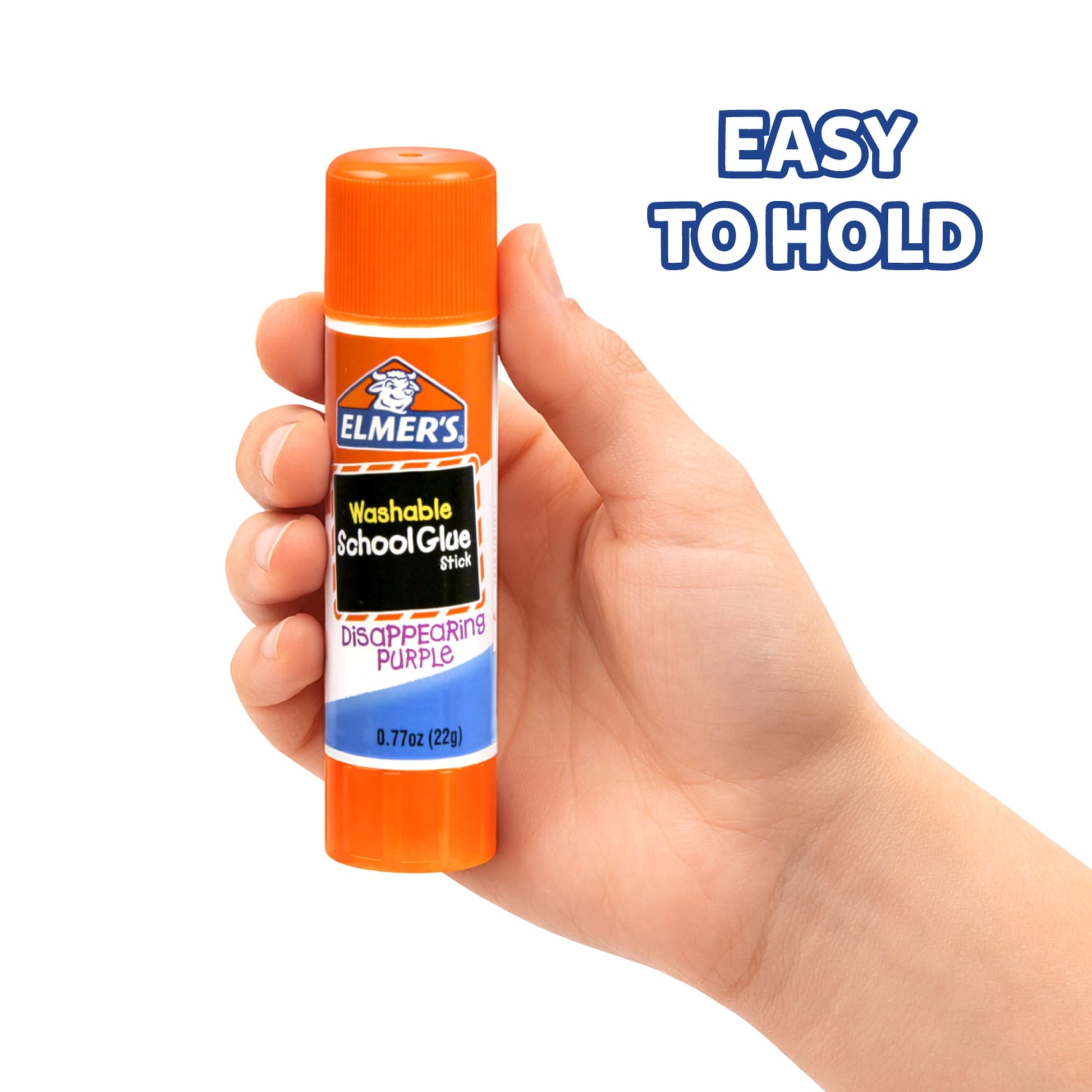 Elmer's Disappearing Purple School Giant Glue Sticks, Washable, 22 g Each, 3 Count