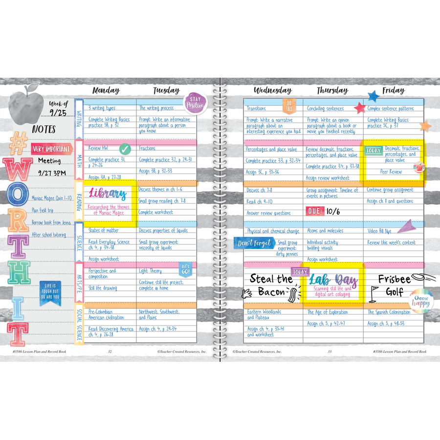Watercolor Lesson Plan and Record Book
