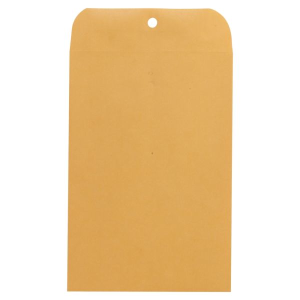 Universal Center-Seam 6 1/2" x 9 1/2" Manila Envelopes, Clasp Closure, 28 Lb, Brown Kraft, Box Of 100