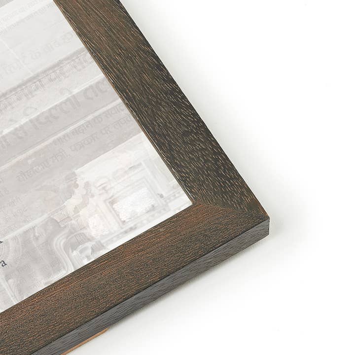 Bimala 6x6 Dark Brown Wood Quilling Card Frame - Fair Trade