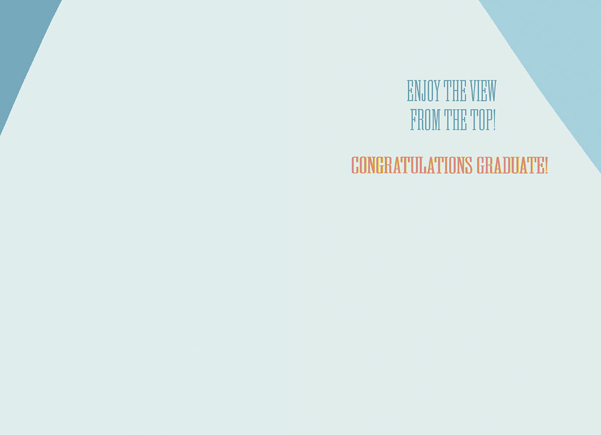 Everest Mountain Graduation Card - Inspirational Congrats | Encouraging Graduation Greeting Card