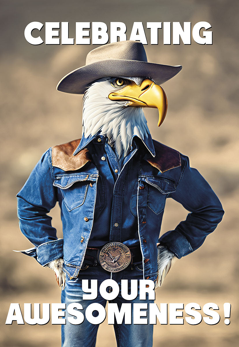 Raptor Ranch Rockstar | Lighthearted Father's Day Greeting Card