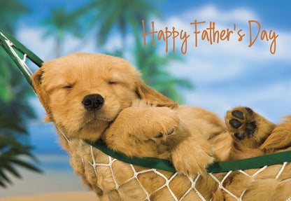 Puppy Dreams | Cute Father's Day Greeting Card