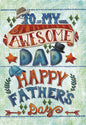 Starry Headwear Honors | Heartfelt Father's Day Greeting Card