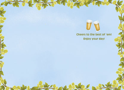 Frothy Good Wishes | Lighthearted Father's Day Greeting Card