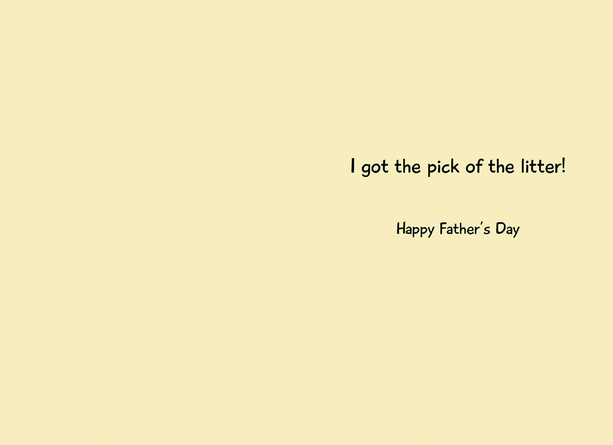 Pawsome Litter Pick | Heartfelt Father's Day Greeting Card