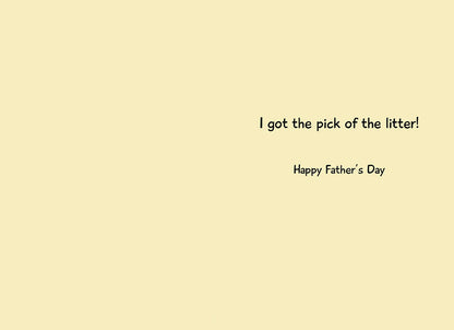 Pawsome Litter Pick | Heartfelt Father's Day Greeting Card