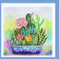 Cactus desert in the pot quilling card, greeting card, paper art, handmade FL-55