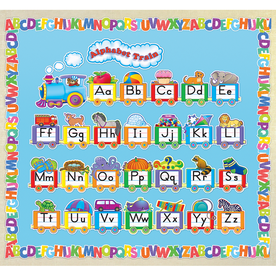 Alphabet Train Bulletin Board Display Set
