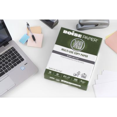 Boise X-9 Multi-Use Printer & Copy Paper, White, Letter (8.5" x 11"), 5000 Sheets Per Case, 20 Lb, 92 Brightness