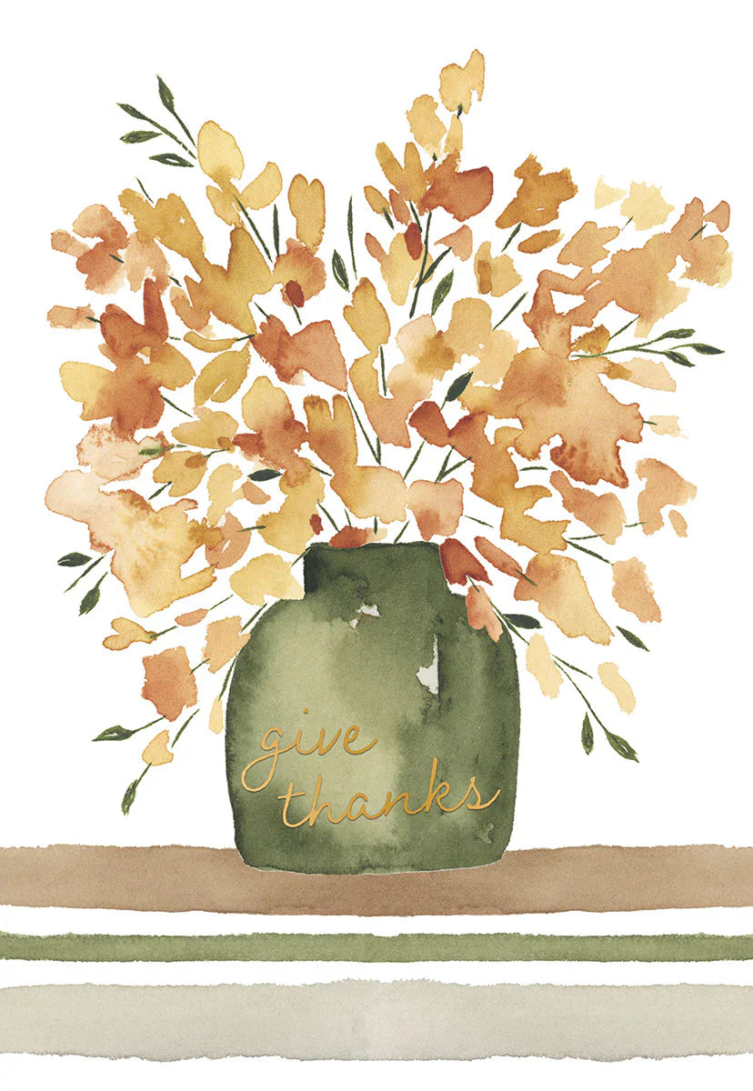 Give Thanks Thanksgiving Greeting Card [THT47083601]