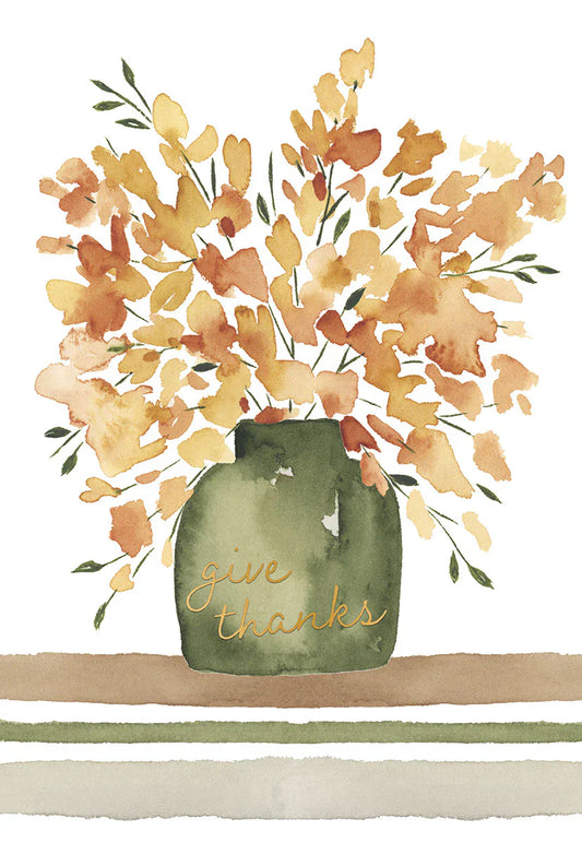 Give Thanks Thanksgiving Greeting Card [THT47083601]