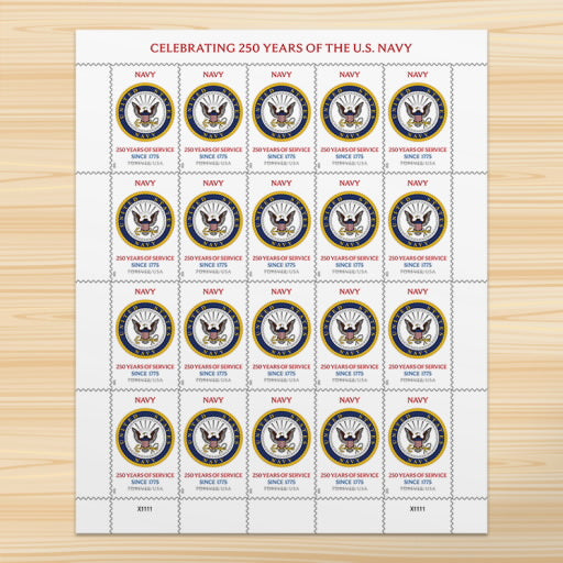USPS Forever Stamps Sheet - U.S. Navy