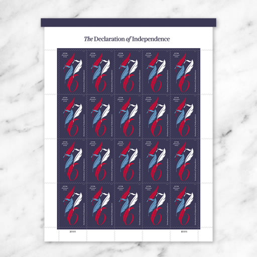 USPS Forever Stamps Sheet - Declaration of Independence
