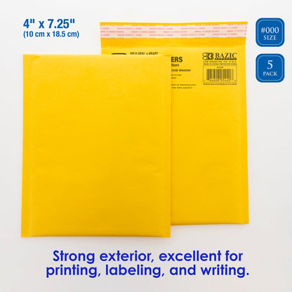 #000 Self-Seal Bubble Mailers, 4 x 7.25 in