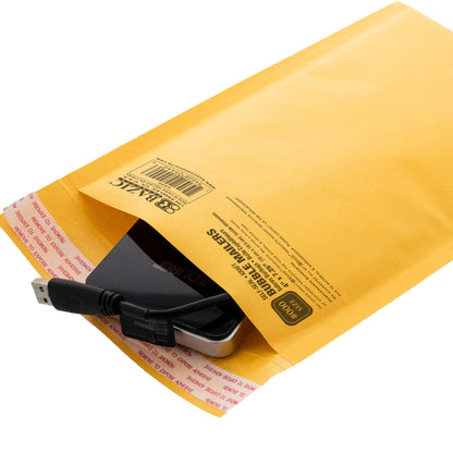 #000 Self-Seal Bubble Mailers, 4 x 7.25 in