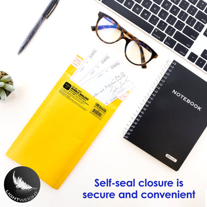 #000 Self-Seal Bubble Mailers, 4 x 7.25 in