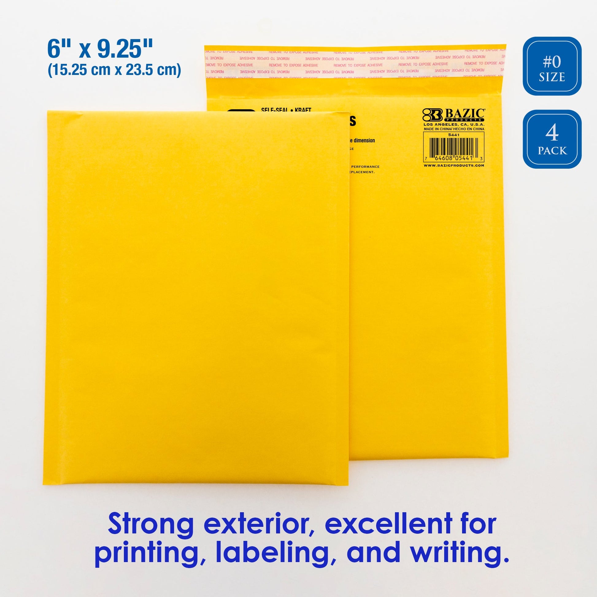 #0 Self-Seal Bubble Mailers, 6 x 9.25 in