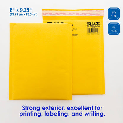 #0 Self-Seal Bubble Mailers, 6 x 9.25 in