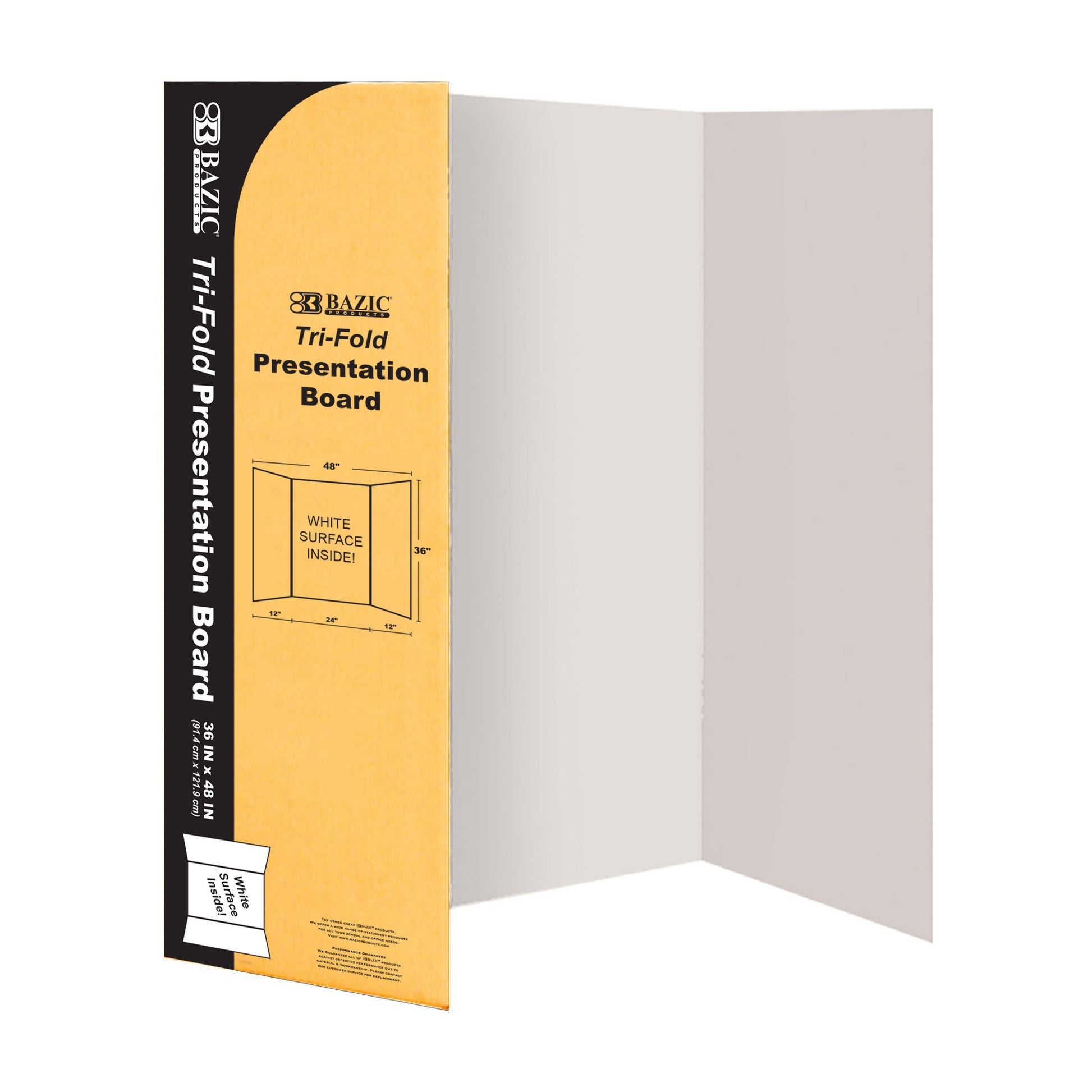 36" X 48" White Tri-Fold Corrugated Presentation Board