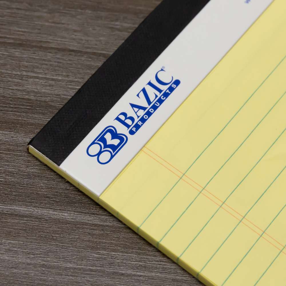 50 Ct. 8.5" X 11.75" Canary Perforated Writing Pads (12/Pack)