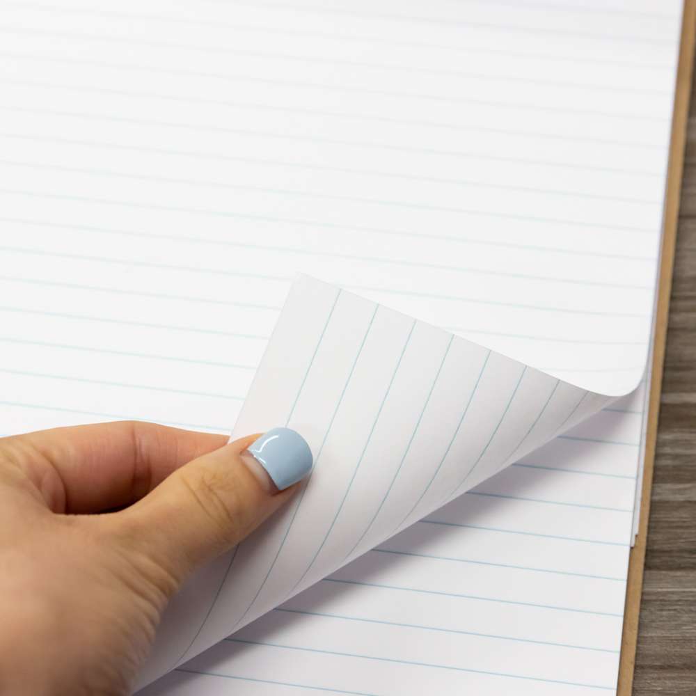 50 Ct. 8.5" X 11.75" White Perforated Writing Pads (12/Pack)