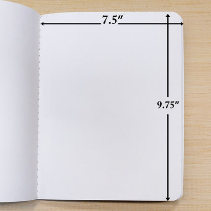 Premium Blue Marble Composition Notebook, Unruled