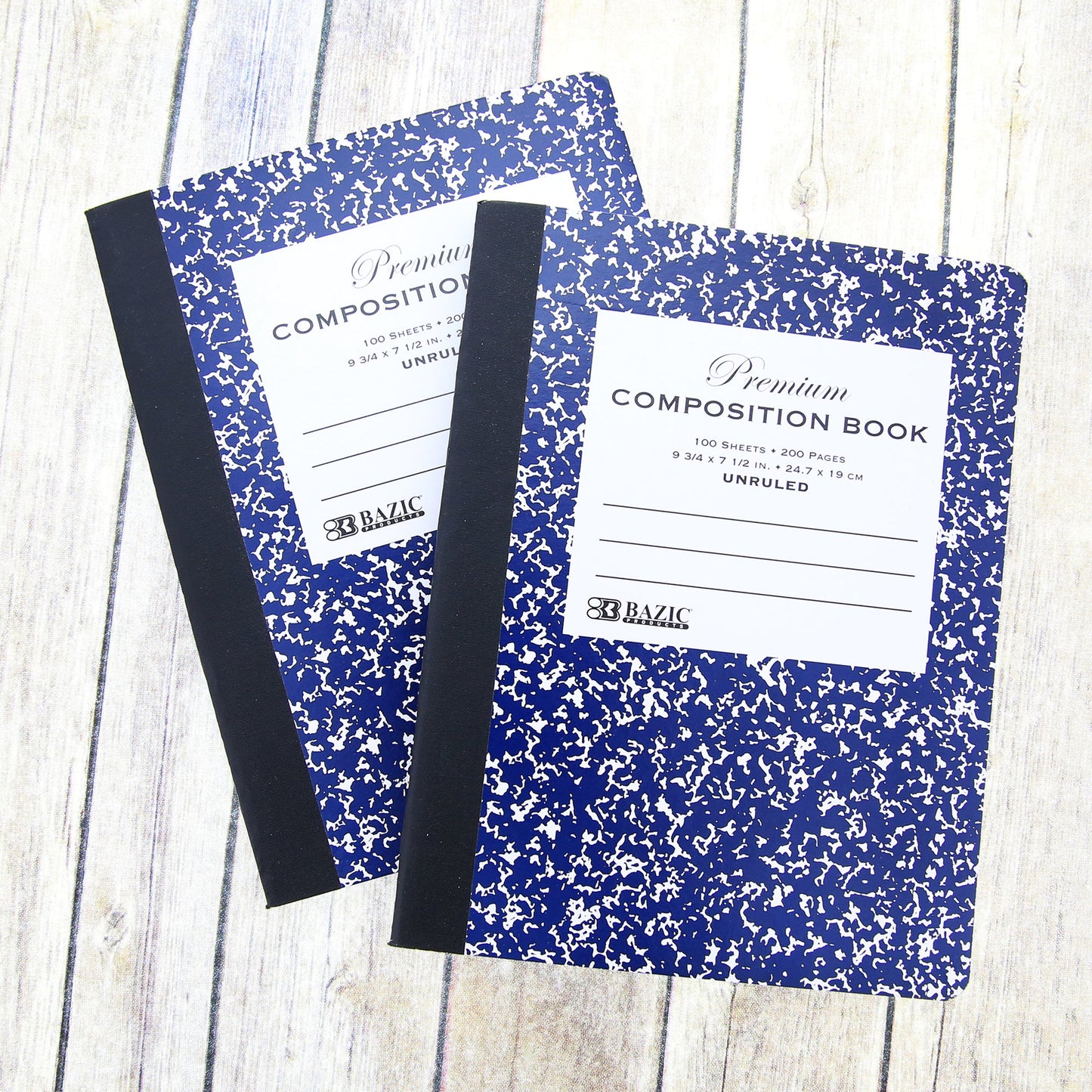 Premium Blue Marble Composition Notebook, Unruled