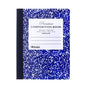 Premium Blue Marble Composition Notebook, Unruled
