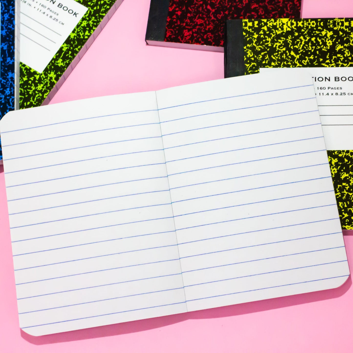 Mini Marble Composition Notebook, Wide-Ruled