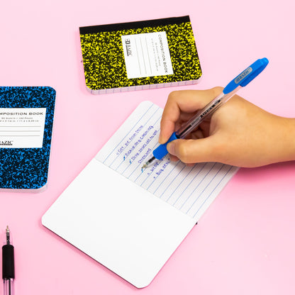 Mini Marble Composition Notebook, Wide-Ruled