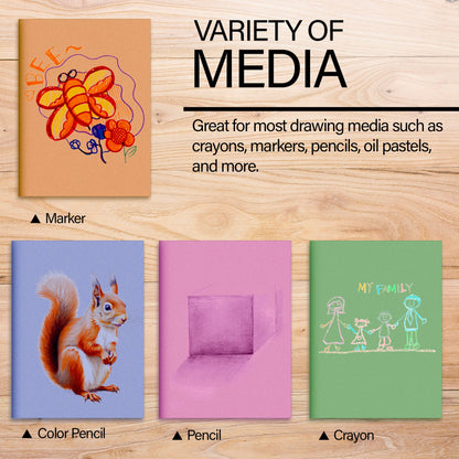 Assorted Color Mini Construction Paper Pad, 6 x 9 in