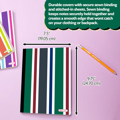 Stripes Composition Notebook, College-Ruled
