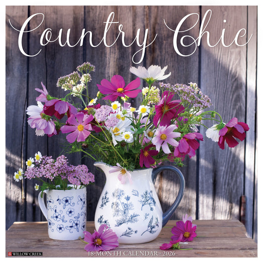 Country Chic 2026 12" x 12" Wall Calendar