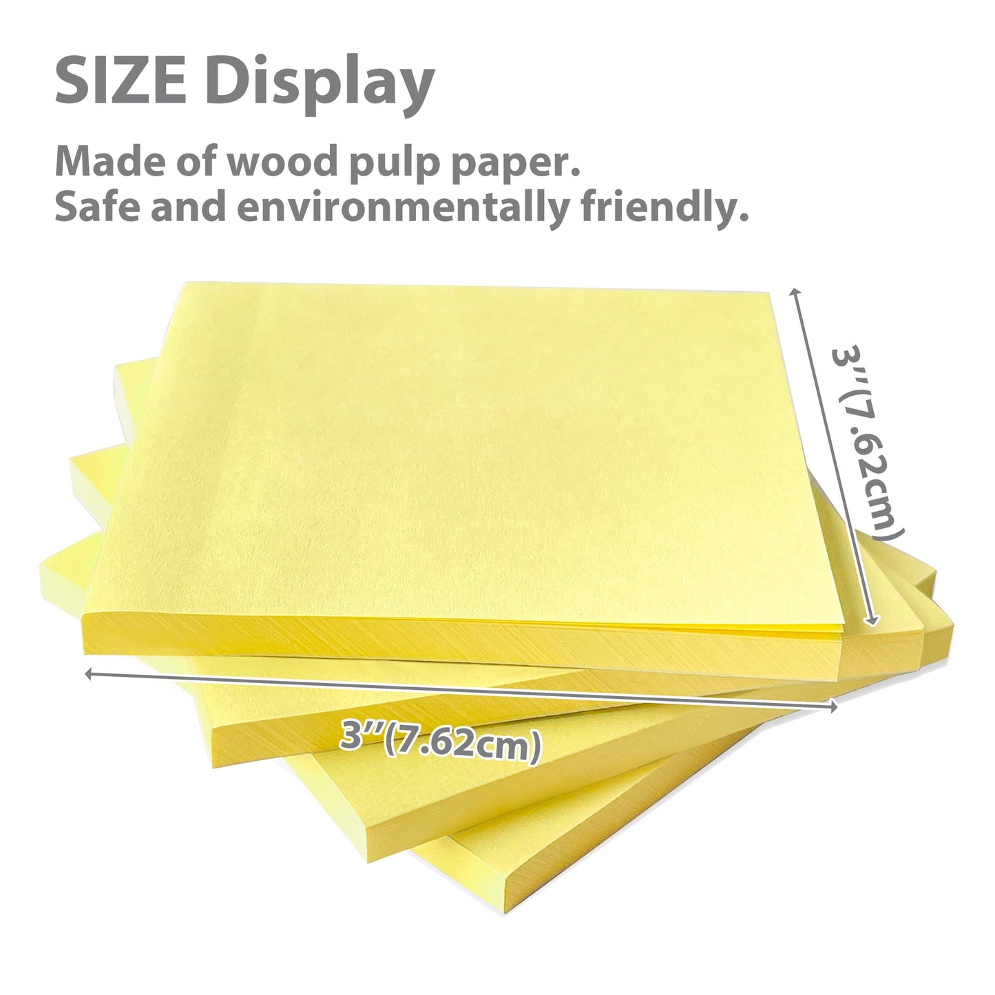 Sticky Notes, 3" x 3", Yellow, 100 Sheets