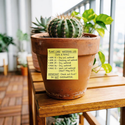 Sticky Notes, 3" x 3", Yellow, 100 Sheets
