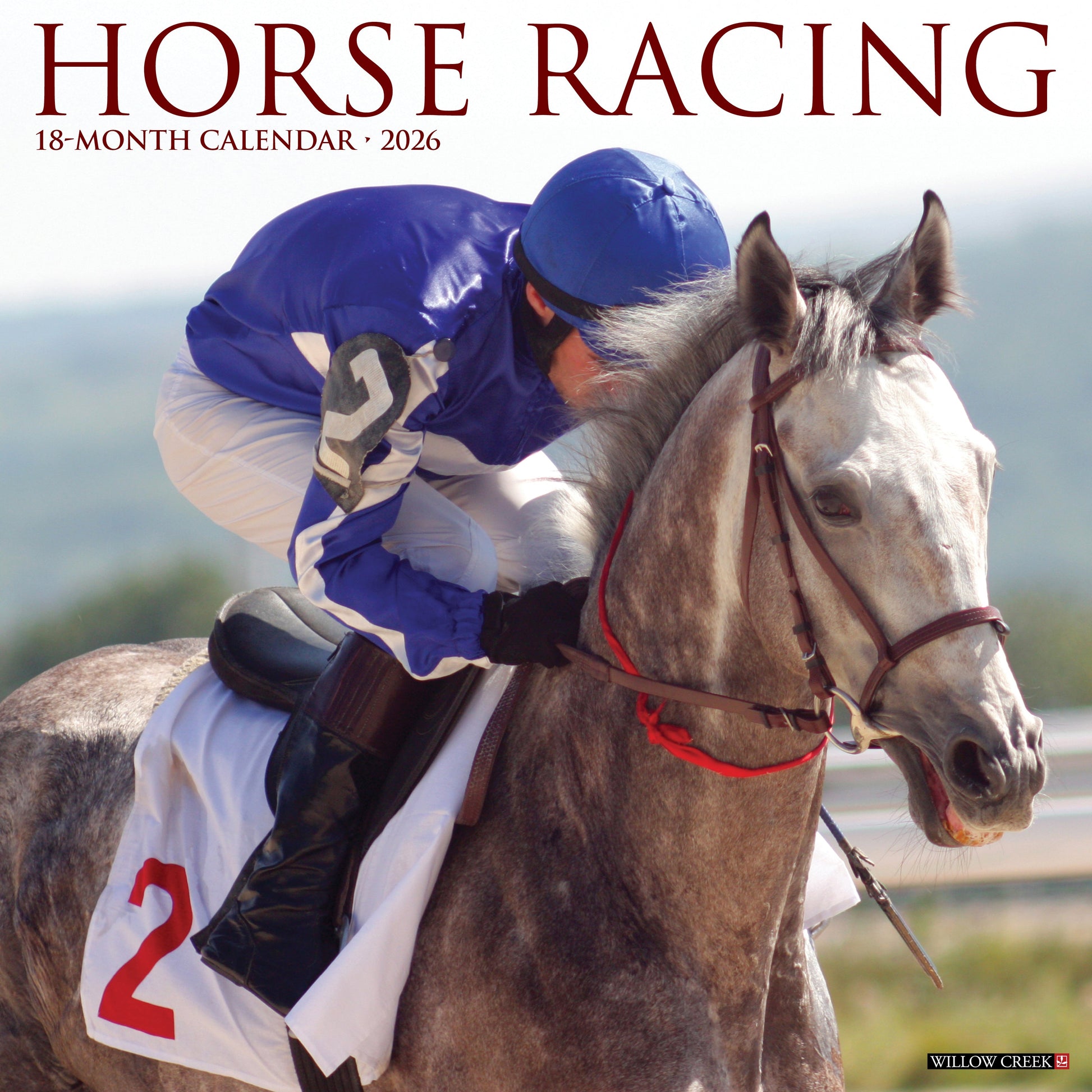 Horse Racing 2026 12" x 12" Wall Calendar