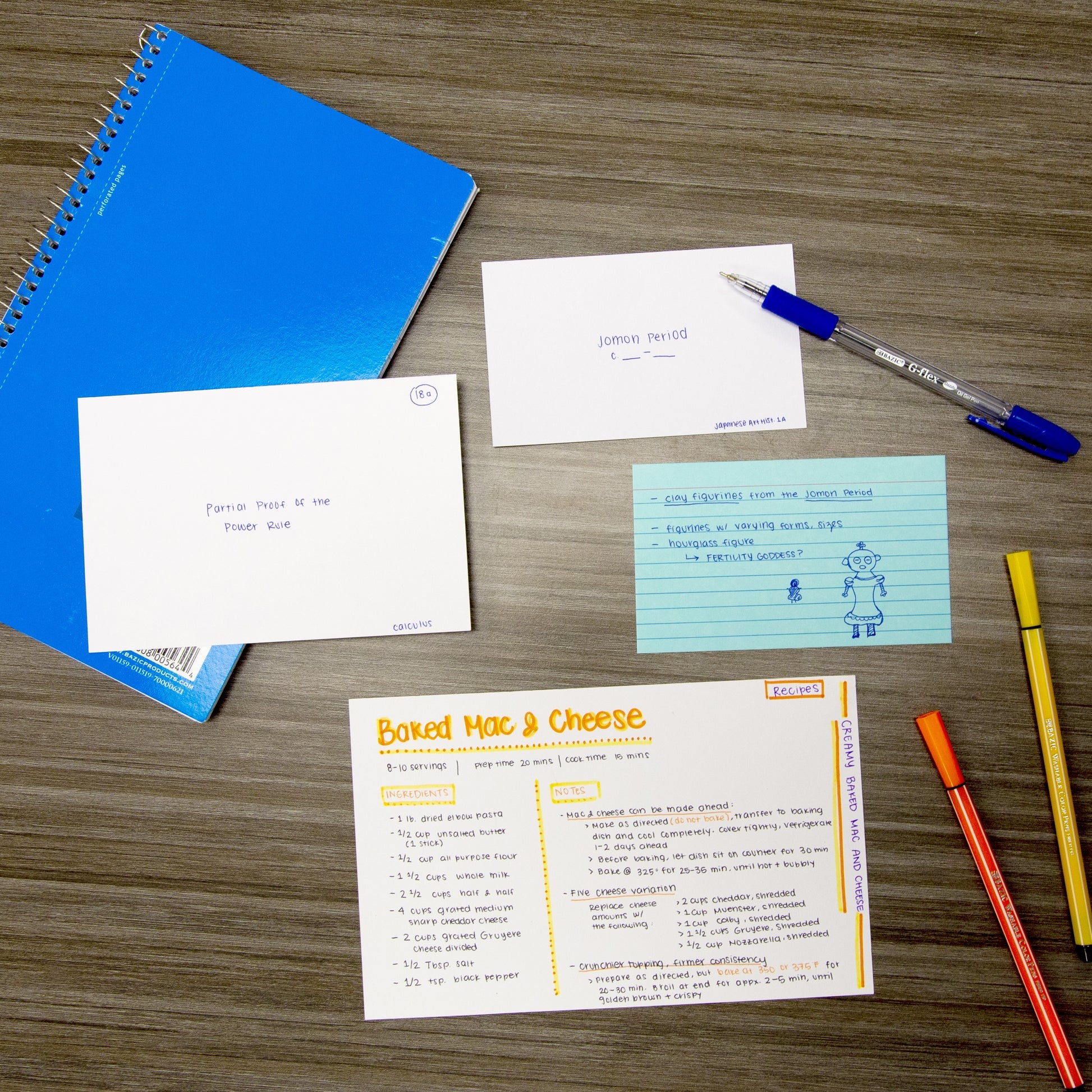 Index Cards, 200 Ruled 3" x 5" Cards, White