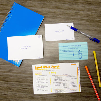 Index Cards, 200 Ruled 3" x 5" Cards, White
