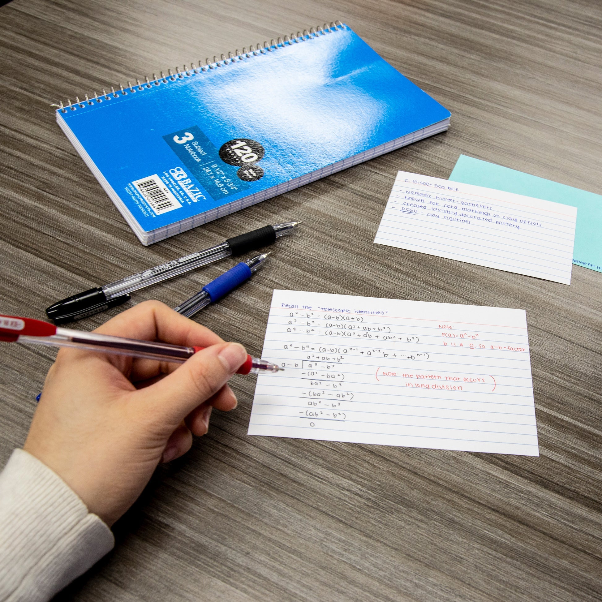 Index Cards, 200 Ruled 3" x 5" Cards, White