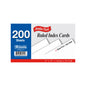 Index Cards, 200 Ruled 3" x 5" Cards, White